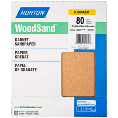 Norton - Sanding Sheets Abrasive Material: Garnet Grade: Coarse - Eagle Tool & Supply