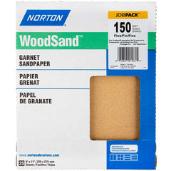 Norton - Sanding Sheets Abrasive Material: Garnet Grade: Fine - Eagle Tool & Supply