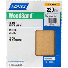 Norton - Sanding Sheets Abrasive Material: Garnet Grade: Very Fine - Eagle Tool & Supply