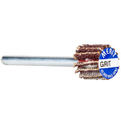 Norton - 5/8" Diam x 5/8" Face Width, Coarse Aluminum Oxide Coated Mounted Flap Wheel - Eagle Tool & Supply