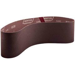 Norton - 4" Wide x 36" OAL, 40 Grit, Aluminum Oxide Abrasive Belt - Eagle Tool & Supply