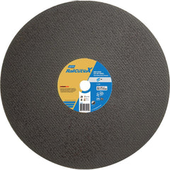 Norton - 16 x 1/8, 1" Hole 24 Grit Zirconia Alumina Cutoff Wheel - Eagle Tool & Supply