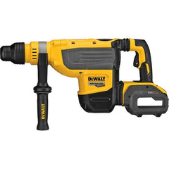 DeWALT - 60 Volt 1-7/8" SDS Max Chuck Cordless Rotary Hammer - 1,350 to 2,705 BPM, 177 to 355 RPM, Reversible - Eagle Tool & Supply