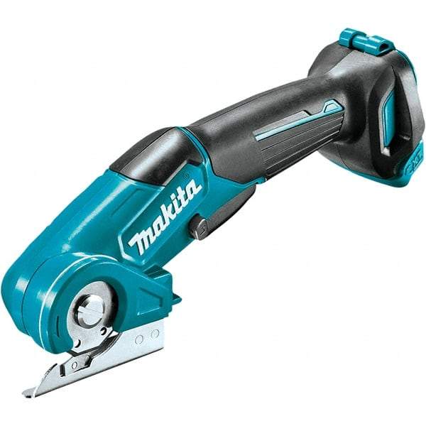 Makita - 12 Volt, lnline Handle, Handheld Cordless Shear - 1/4" Cutting Capacity - Eagle Tool & Supply