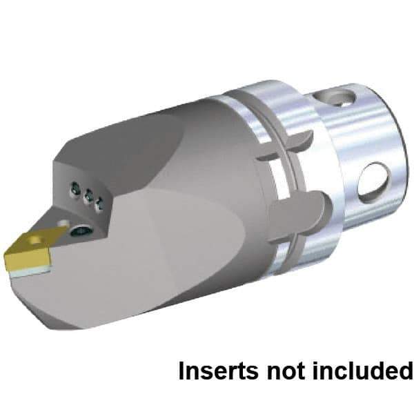 Kennametal - Neutral Cut, Size KM4X63, DN.. 150608 & DN.. 442 Insert Compatiblity, Internal Modular Turning & Profiling Cutting Unit Head - 115mm Head Length, Through Coolant, Series KM4X - Eagle Tool & Supply