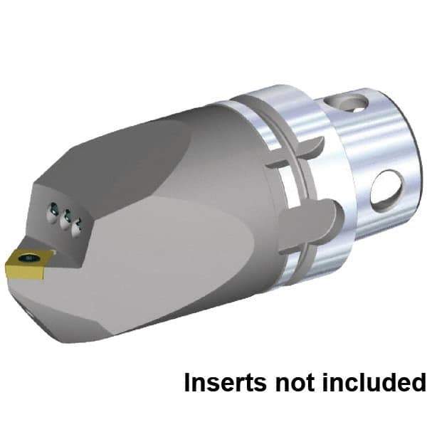 Kennametal - Neutral Cut, Size KM4X63, CC.. 120408 & CC.. 432 Insert Compatiblity, Internal Modular Turning & Profiling Cutting Unit Head - 115mm Head Length, Through Coolant, Series KM4X - Eagle Tool & Supply