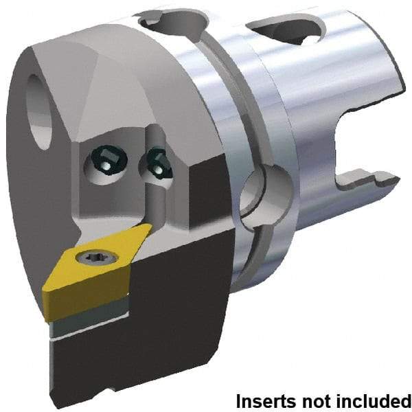 Kennametal - Right Hand Cut, Size KM40TS, VB.. 160408 & VB.. 332 Insert Compatiblity, External Modular Turning & Profiling Cutting Unit Head - 27mm Ctr to Cutting Edge, 50mm Head Length, Through Coolant, Series KM40 - Eagle Tool & Supply