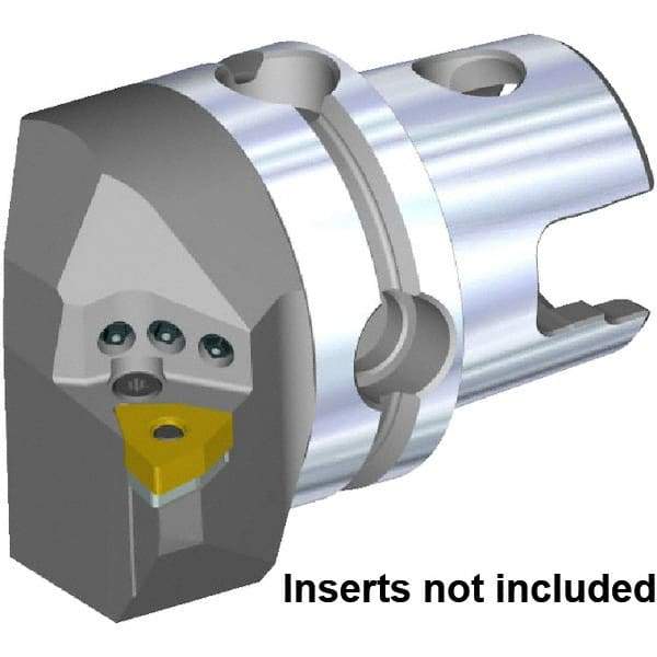 Kennametal - Right Hand Cut, Size KM40TS, WN.. 080408 & WN.. 432 Insert Compatiblity, Internal Modular Turning & Profiling Cutting Unit Head - 27mm Ctr to Cutting Edge, 40mm Head Length, Through Coolant, Series KM40 - Eagle Tool & Supply