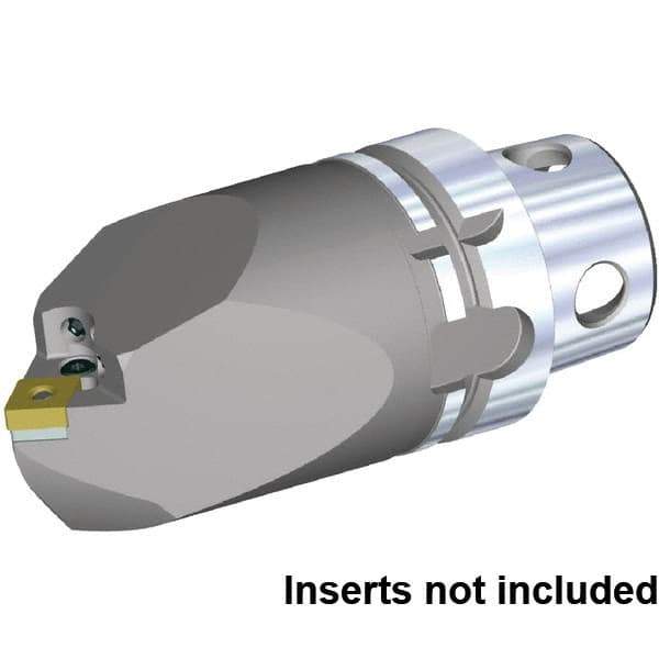 Kennametal - Neutral Cut, Size KM4X63, CN.. 120408 & CN.. 432 Insert Compatiblity, Internal Modular Turning & Profiling Cutting Unit Head - 115mm Head Length, Through Coolant, Series KM4X - Eagle Tool & Supply