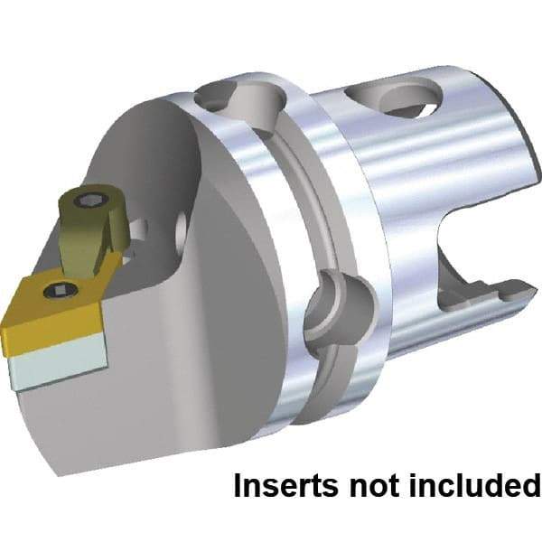 Kennametal - Left Hand Cut, Size KM63TS, DN.. 150608 & DN.. 442 Insert Compatiblity, External Modular Turning & Profiling Cutting Unit Head - 115mm Head Length, Through Coolant, Series Kenloc - Eagle Tool & Supply