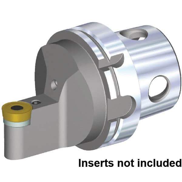 Kennametal - Neutral Cut, Size KM4X100, RCMT2006M0 Insert Compatiblity, External Modular Turning & Profiling Cutting Unit Head - 10mm Ctr to Cutting Edge, 100mm Head Length, Through Coolant, Series Fix-Perfect - Eagle Tool & Supply