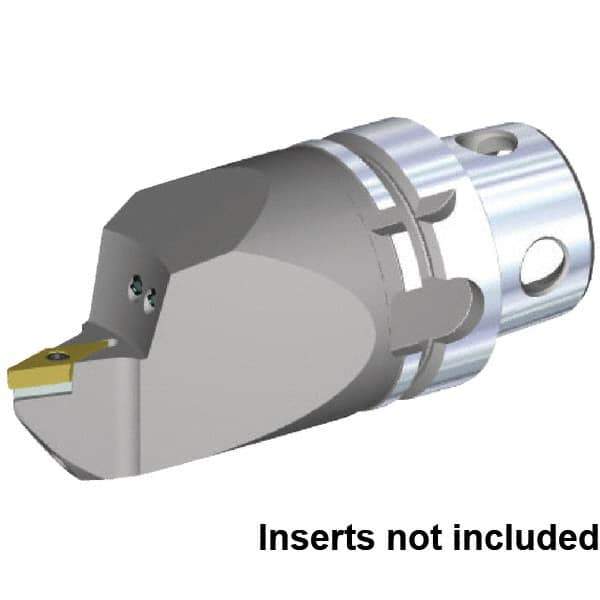 Kennametal - Neutral Cut, Size KM4X63, VB.. 160408 & VB.. 332 Insert Compatiblity, Internal Modular Turning & Profiling Cutting Unit Head - 115mm Head Length, Through Coolant, Series KM4X - Eagle Tool & Supply
