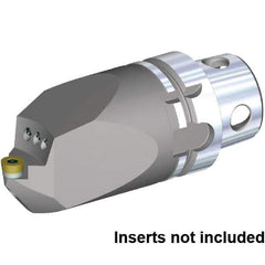 Kennametal - Neutral Cut, Size KM4X63, RC.. 1204M0 Insert Compatiblity, External Modular Turning & Profiling Cutting Unit Head - 115mm Head Length, Through Coolant, Series KM4X - Eagle Tool & Supply