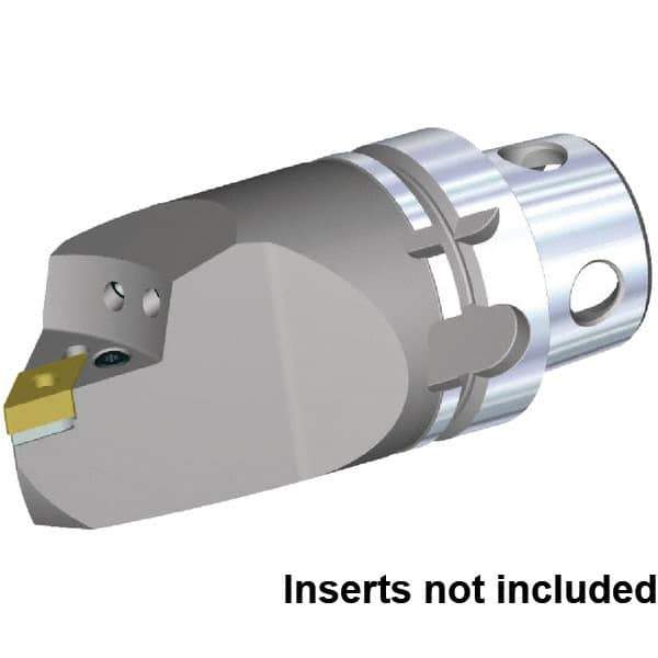 Kennametal - Left Hand Cut, Size KM4X63, DN.. 150608 & DN.. 442 Insert Compatiblity, External Modular Turning & Profiling Cutting Unit Head - 115mm Head Length, Through Coolant, Series KM4X - Eagle Tool & Supply