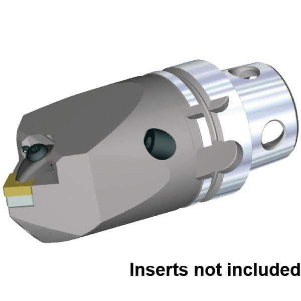 Kennametal - Neutral Cut, Size KM4X63, CN.. 120408 & CN.. 432 Insert Compatiblity, Internal Modular Turning & Profiling Cutting Unit Head - 115mm Head Length, Through Coolant, Series KM4X - Eagle Tool & Supply