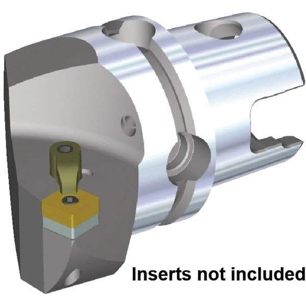 Kennametal - Left Hand Cut, Size KM80TS, SN.. 190512 & SN.. 643 Insert Compatiblity, Internal Modular Turning & Profiling Cutting Unit Head - 53mm Ctr to Cutting Edge, 70mm Head Length, Through Coolant, Series Kenloc - Eagle Tool & Supply