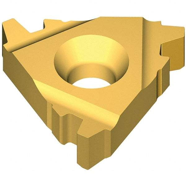 Vargus - 2ER0.250 Grade VKX, External Acme Threading Insert - 16 TPI Ext Pitch, TiN Finish, Carbide - Eagle Tool & Supply