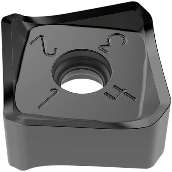 Seco - SNMX2209 M18 Grade MS2500 Carbide Milling Insert - TiCN/Al2O3 Finish, 8.81mm Thick, 22mm Inscribed Circle, 2mm Corner Radius - Eagle Tool & Supply