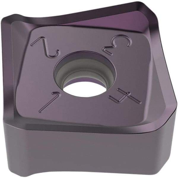 Seco - SNMX2209 M18 Grade MK2050 Carbide Milling Insert - TiAlN/TiSiN Finish, 8.81mm Thick, 22mm Inscribed Circle, 2mm Corner Radius - Eagle Tool & Supply