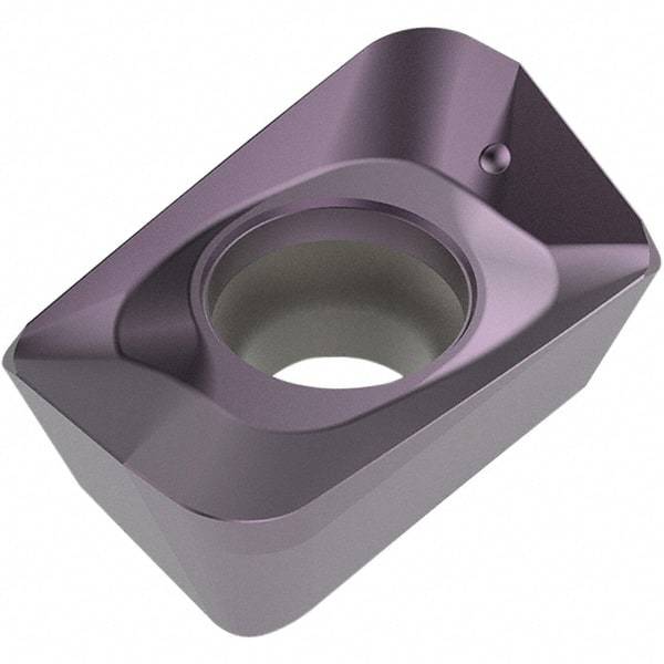 Seco - XOMX120416 ME08 Grade MP2050 Carbide Milling Insert - TiAlN/TiSiN Finish, 5.07mm Thick, 1.6mm Corner Radius - Eagle Tool & Supply