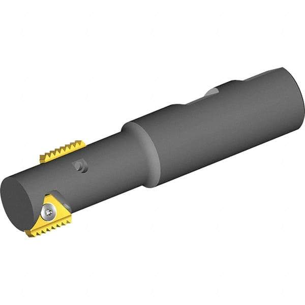 Vargus - 0.787" Cut Diam, 1.69" Max Depth of Cut, 3/4" Shank Diam, Internal/External Indexable Thread Mill - Insert Style 3, 3/8" Insert Size, 1 Insert, Toolholder Style TMOC, 3.74" OAL - Eagle Tool & Supply