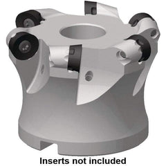 Kennametal - 26.11mm Cut Diam, 6mm Max Depth, 1/2" Arbor Hole, 4 Inserts, RP..1204 Insert Style, Indexable Copy Face Mill - 7713VR12 Cutter Style, 35,000 Max RPM, 40mm High, Through Coolant, Series 7713 - Eagle Tool & Supply