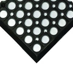 WorkRite Floor Mat - 3' x 10' x 1/2" Thick - (Black Grease-Resistant) - Eagle Tool & Supply