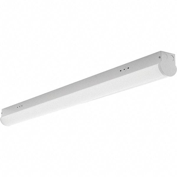 Eiko Global - 1 Lamp, 32 Watt, 4,200 Lumen, LED Strip Light - Surface Mounted, 120 to 277 Volt, 4' Long x 3.35" Wide x 3.56" High - Eagle Tool & Supply