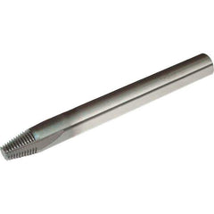 Vargus - M6x0.50 Thread, 0.2362" Shank Diam, TiAlN Coating, Solid Carbide Straight Flute Thread Mill - 3 Flutes, 2.2441" OAL, 6mm Min Noml Diamter - Eagle Tool & Supply