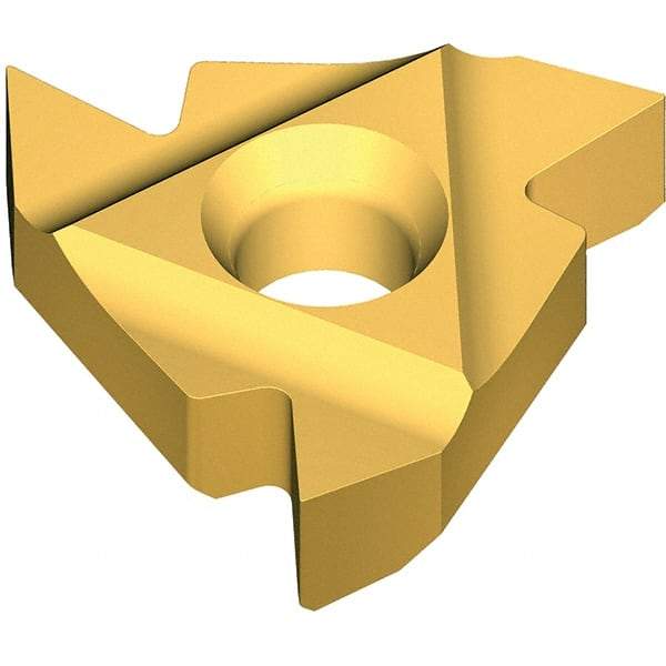 Vargus - 2ER External Right Hand 20 PG Laydown Threading Insert - Grade VKX, TiN Coated Carbide - Eagle Tool & Supply