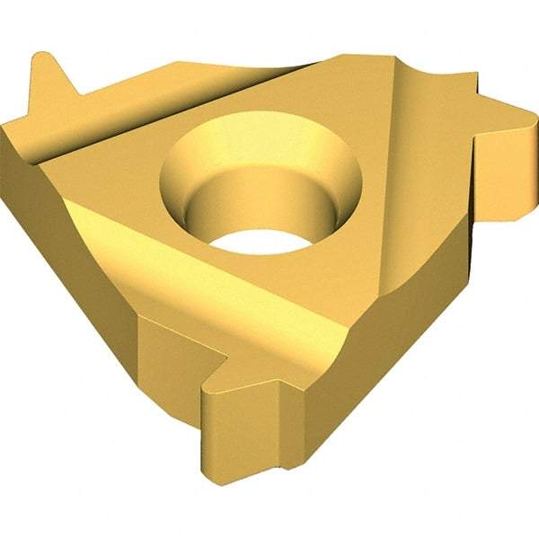 Vargus - 4IL0.500 Grade VKX, Internal ABUT Threading Insert - 6 TPI Int Pitch, TiN Finish, Carbide - Eagle Tool & Supply