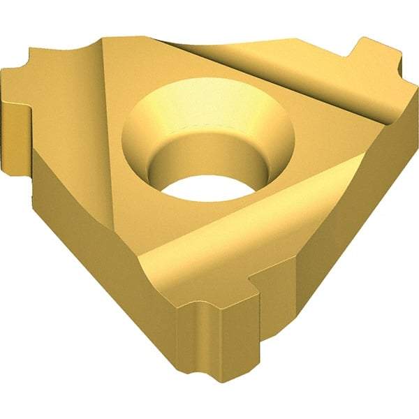 Vargus - 4IR0.500 Grade VKX, Internal BUT Threading Insert - 5 TPI Int Pitch, TiN Finish, Carbide - Eagle Tool & Supply
