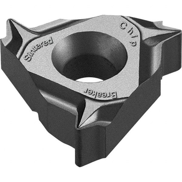 Vargus - 3JER0.375 Grade VCB, External W Threading Insert - 32 TPI Ext Pitch, TiAIN Finish, Carbide - Eagle Tool & Supply