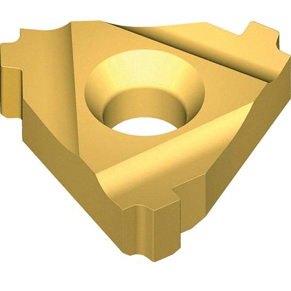 Vargus - 4IR Internal Right Hand 6 VAM Laydown Threading Insert - Grade VKX, TiN Coated Carbide - Eagle Tool & Supply