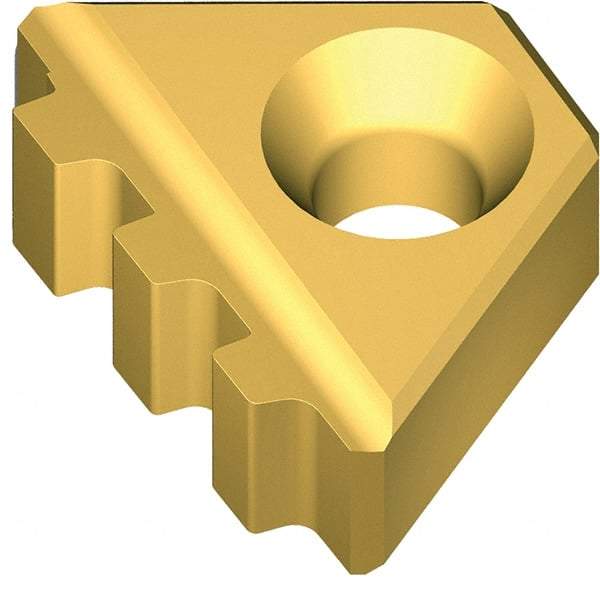 Vargus - 4ER External Right Hand 5 BUT Laydown Threading Insert - Grade VKX, TiN Coated Carbide - Eagle Tool & Supply