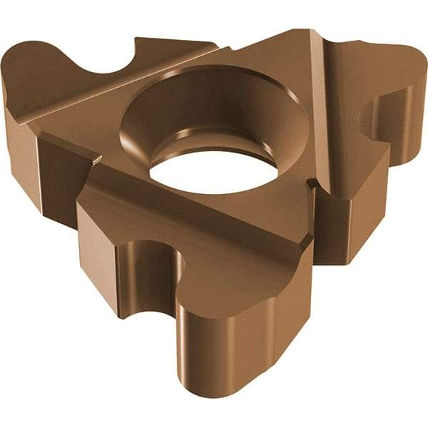 Vargus - 4FER External Right Hand 6 RD Laydown Threading Insert - Grade VRX, AlTiN Coated Carbide - Eagle Tool & Supply