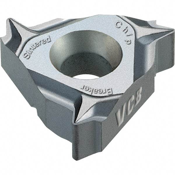 Vargus - 3JER0.375 Grade VKX, External Partial 55 Threading Insert - 0.5 to 3mm & 48 to 8 TPI Ext Pitch, TiN Finish, Carbide - Eagle Tool & Supply