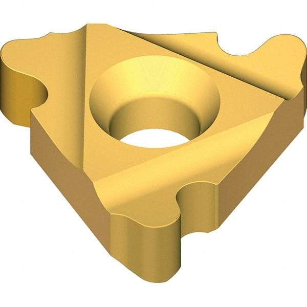 Vargus - 3EL0.375 Grade VKX, External RD Threading Insert - 6 TPI Ext Pitch, TiN Finish, Carbide - Eagle Tool & Supply