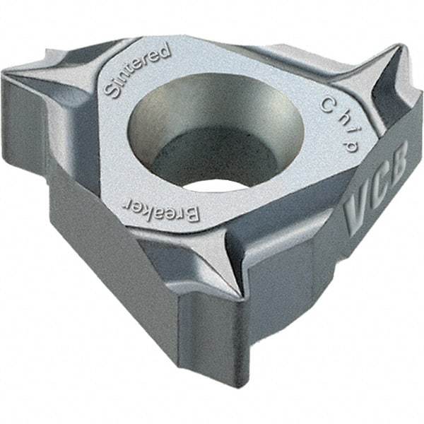 Vargus - 3JIR0.375 Grade VKX, Internal ISO Threading Insert - 1.75mm Int Pitch, TiN Finish, Carbide - Eagle Tool & Supply