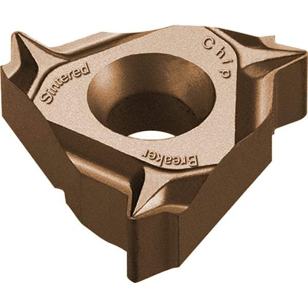 Vargus - 3JER External Right Hand 18 UNJ Laydown Threading Insert - Grade VRX, AlTiN Coated Carbide - Eagle Tool & Supply
