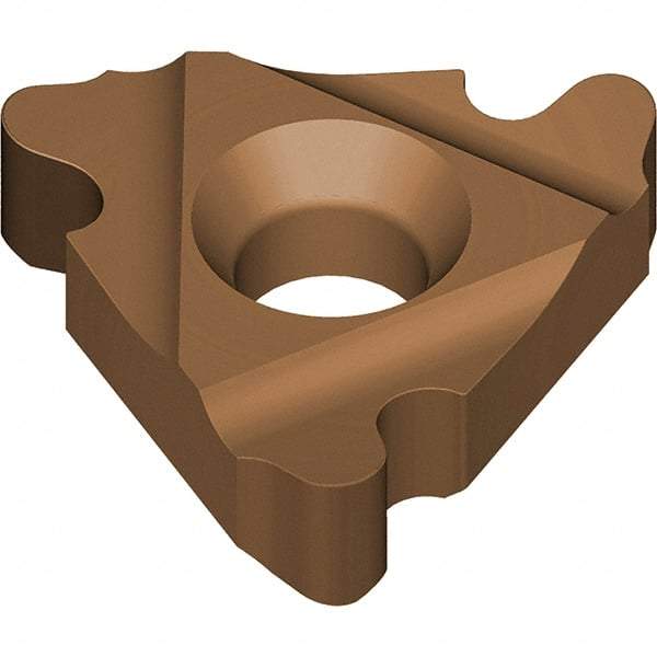Vargus - 3IR Internal Right Hand 8 RD Laydown Threading Insert - Grade VRX, AlTiN Coated Carbide - Eagle Tool & Supply