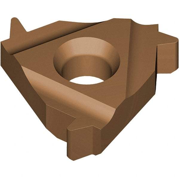 Vargus - 4ER External Right Hand 8 ABUT Laydown Threading Insert - Grade VRX, AlTiN Coated Carbide - Eagle Tool & Supply