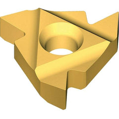 Vargus - 3DIR Internal Right Hand 11.5 NPT Laydown Threading Insert - Grade VKX, TiN Coated Carbide - Eagle Tool & Supply