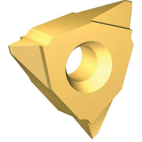 Vargus - 3VER External Right Hand ISO Laydown Threading Insert - Grade VKX, TiN Coated Carbide - Eagle Tool & Supply