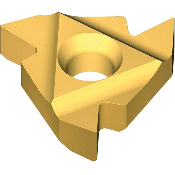 Vargus - 6.0KIR Internal Right Hand ISO Laydown Threading Insert - Grade VKX, TiN Coated Carbide, 6mm Inscribed Circle - Eagle Tool & Supply