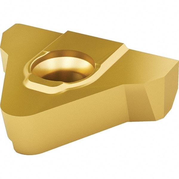 Vargus - 5MGER External Right Hand ISO Laydown Threading Insert - Grade VKX, TiN Coated Carbide, 15.88mm Inscribed Circle - Eagle Tool & Supply