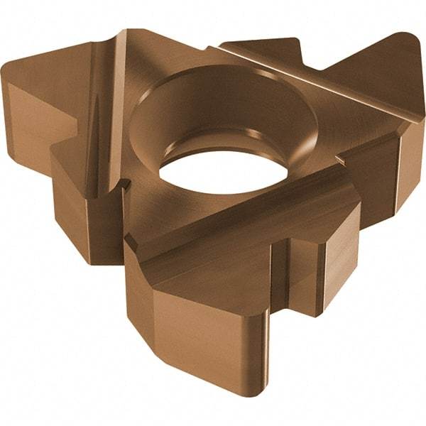 Vargus - 4FIR Internal Right Hand 7-5 Partial 60 Laydown Threading Insert - Grade VRX, AlTiN Coated Carbide - Eagle Tool & Supply