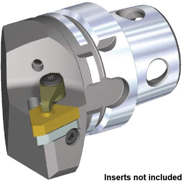 Kennametal - Insert Style LT22ER, 70mm Head Length, Right Hand Cut, Internal/External Modular Threading Cutting Unit Head - System Size KM4X63, 43mm Center to Cutting Edge, Series KM4X - Eagle Tool & Supply