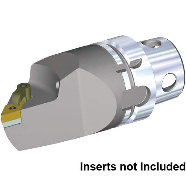 Kennametal - Insert Style DN.. 150608, DN.. 442, 115mm Head Length, Left Hand Cut, Internal/External Modular Threading Cutting Unit Head - System Size KM4X63, Series Kenloc - Eagle Tool & Supply