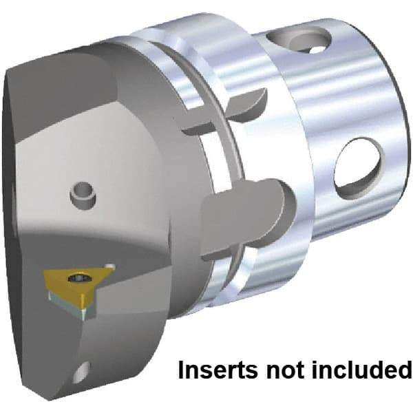 Kennametal - Insert Style TC.. 16T308, TC.. 3252, 70mm Head Length, Left Hand Cut, Internal/External Modular Threading Cutting Unit Head - System Size KM4X63, 43mm Center to Cutting Edge, Series KM4X - Eagle Tool & Supply